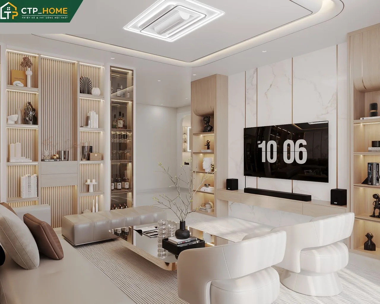 Thiết Kế Nội Thất Nhà Phố Bình Dương 3 Tầng Hiện Đại – Anh H