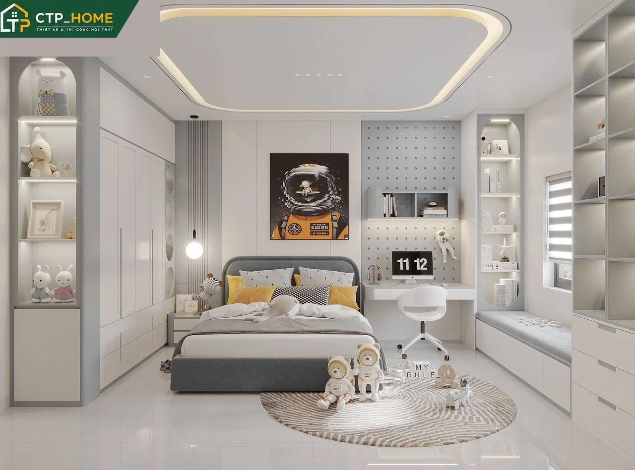 Chi tiết cầu thang và trang trí nội thất nhà phố
