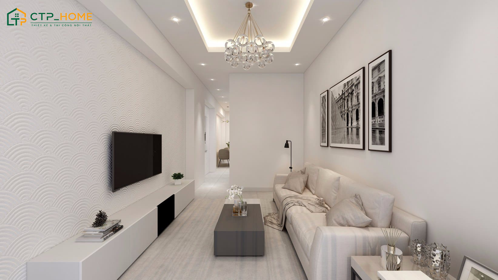 Mẫu phòng khách 17m2 sẽ sử dụng nội thất nhỏ gọn, đa năng để tiết kiệm diện tích sinh hoạt