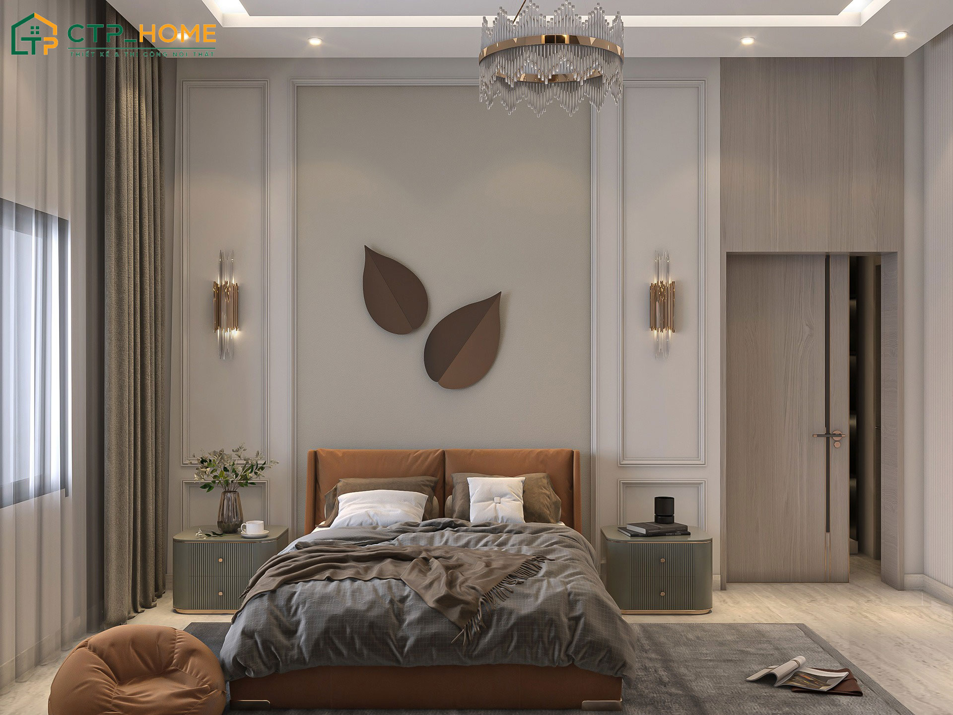 Mẫu thiết kế phòng ngủ căn hộ hiện đại được thiết kế theo nhu cầu và phong cách riêng của gia chủ