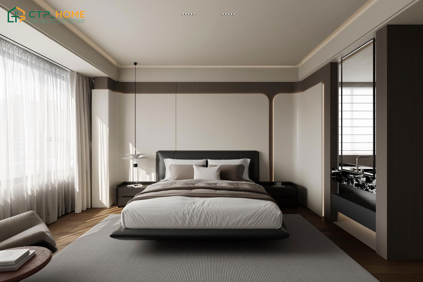Thiết kế tận dụng ánh sáng tự nhiên để căn phòng trở nên thông thoáng và sáng sủa hơn