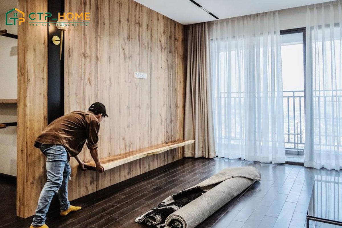 CTP tiến hành đo đạc chính xác để sản xuất nội thất và thi công