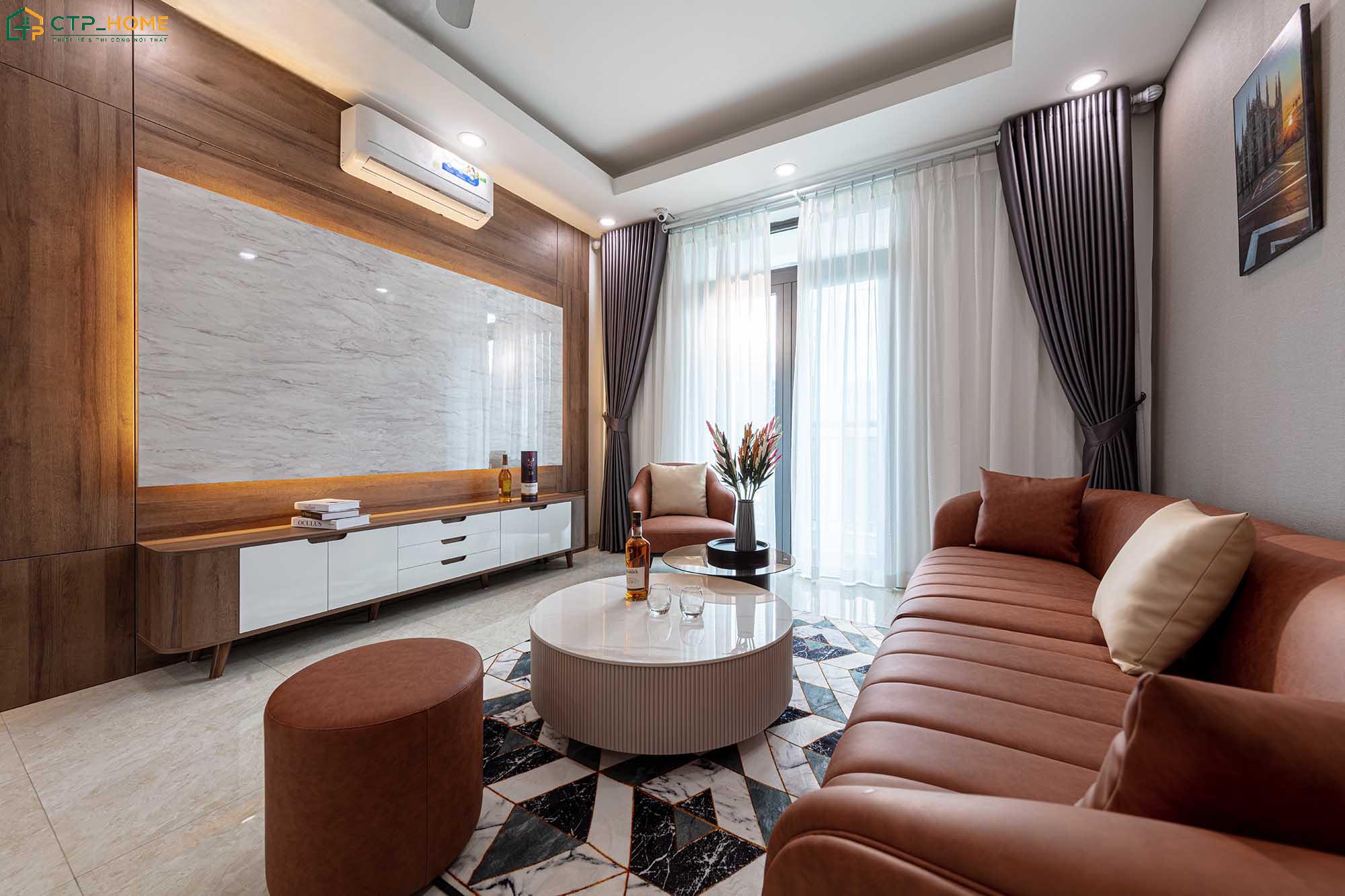 CTP Home chuyên thi công phòng khách đảm bảo chất lượng với giá tận xưởng