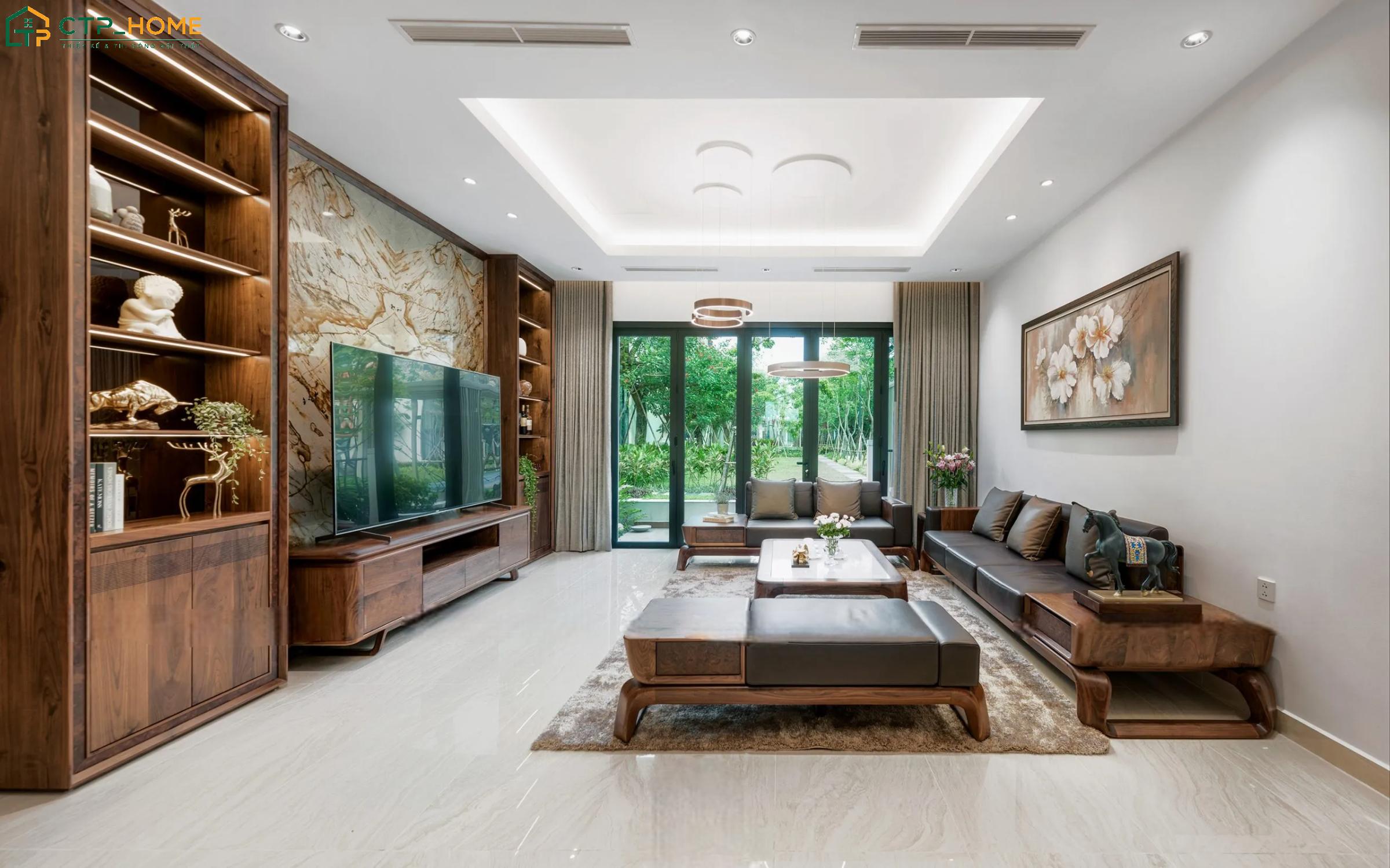 Dịch vụ thi công nội thất phòng khách trọn gói luôn đi kèm chế độ bảo hành và bảo trì dài hạn