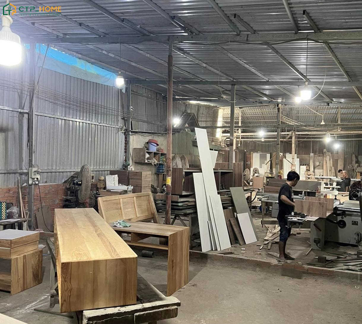 Nội thất sẽ được gia công trực tiếp tại xưởng sản xuất của CTP Home