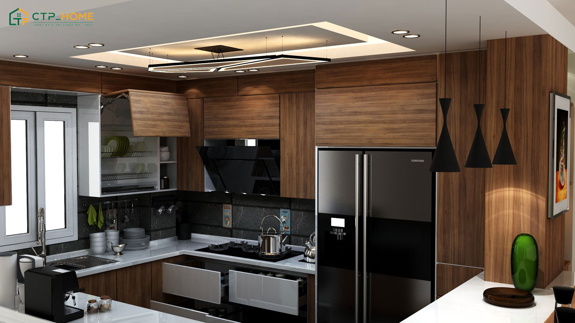 Mẫu dự án thiết kế bếp chung cư tại Quận Thủ Đức, TP Hồ Chí Minh