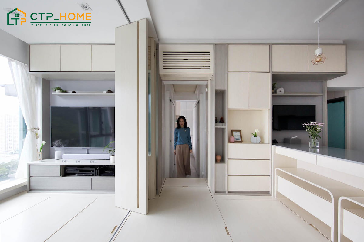 Mẫu thiết kế căn hộ Studio 45m2 đang được rất nhiều gia chủ yêu thích