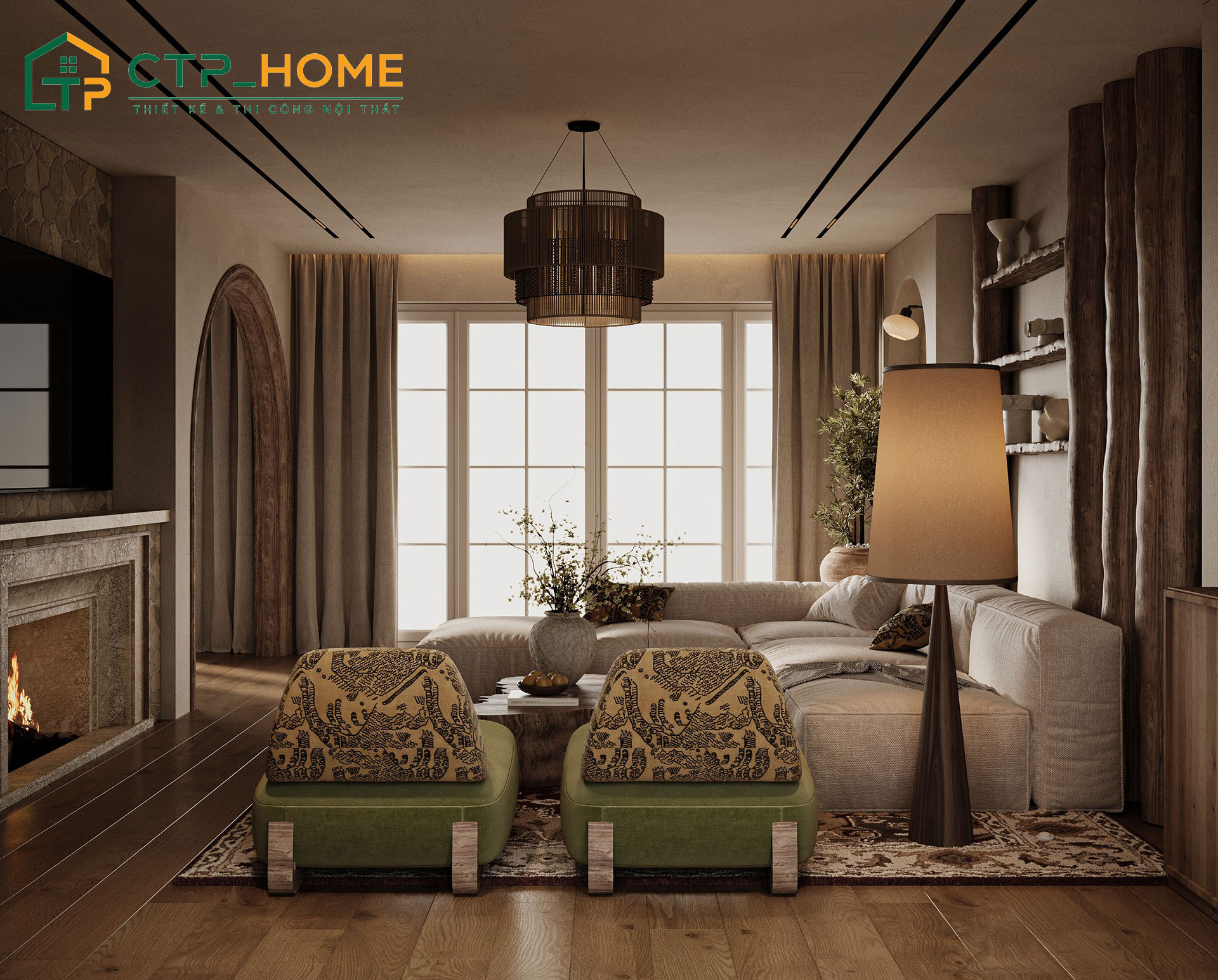 Nội thất Vintage mang nét hoài cổ với màu sắc trầm ấm và decor xưa cũ