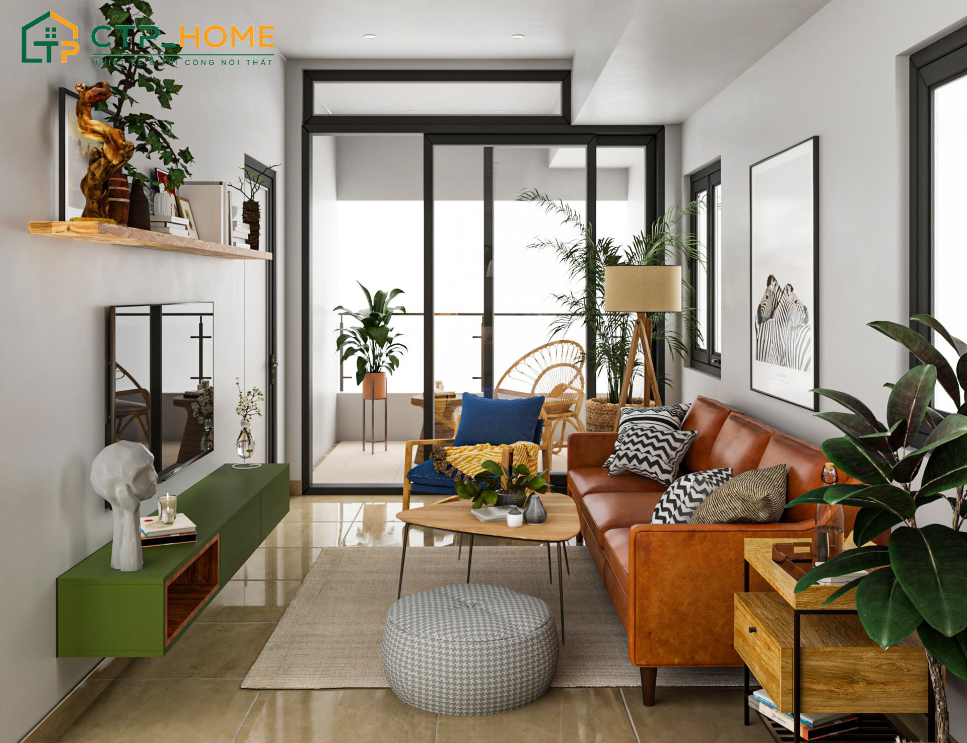 Phong cách thiết kế nội thất đẹp Tropical style cực kỳ phù hợp với những gia chủ yêu thiên nhiên
