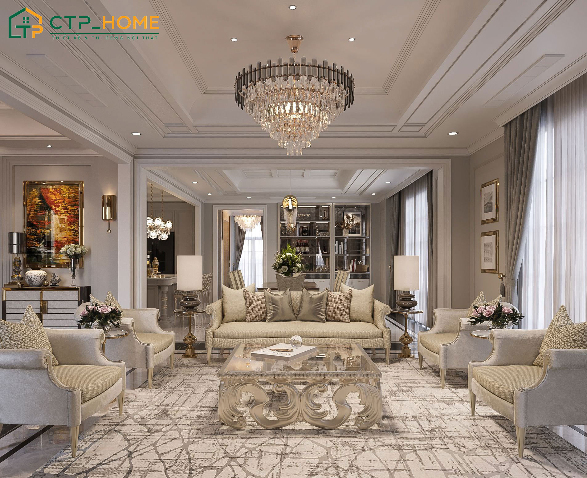 Mẫu nội thất cho biệt thự cao cấp được nhiều gia chủ đánh giá cao