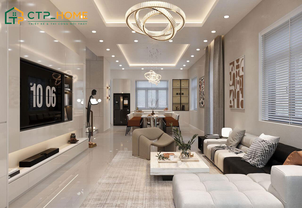 Thiết kế nội thất đồng bộ sẽ giúp thể hiện được dấu ấn riêng của gia chủ