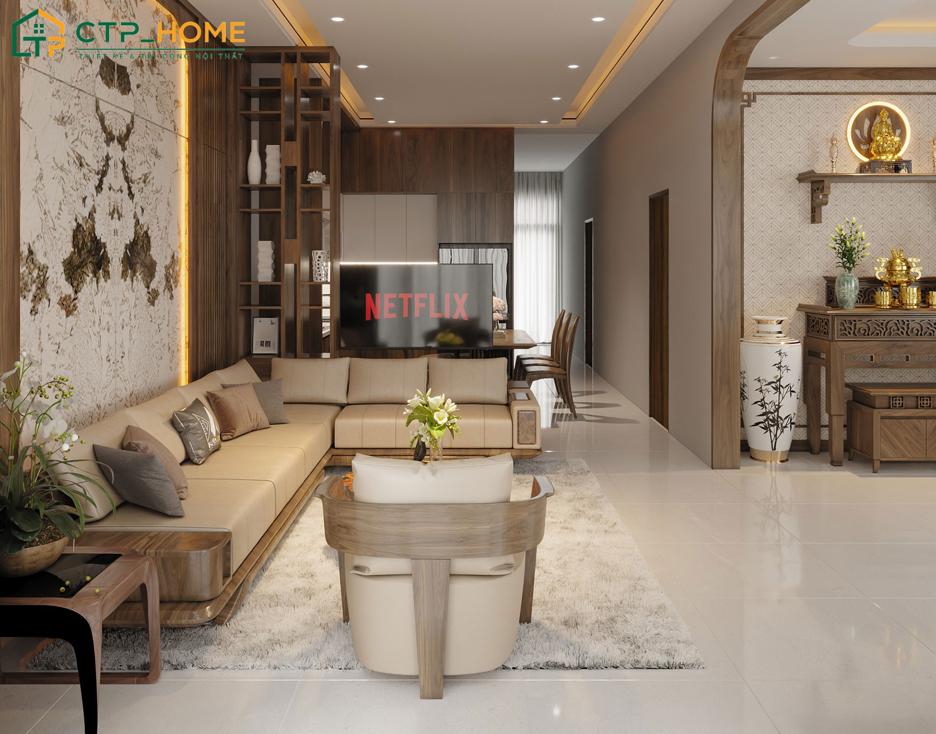 Dịch vụ thiết kế nội thất nhà cấp 4 hiện đại, sang trọng phù hợp với mọi gia đình