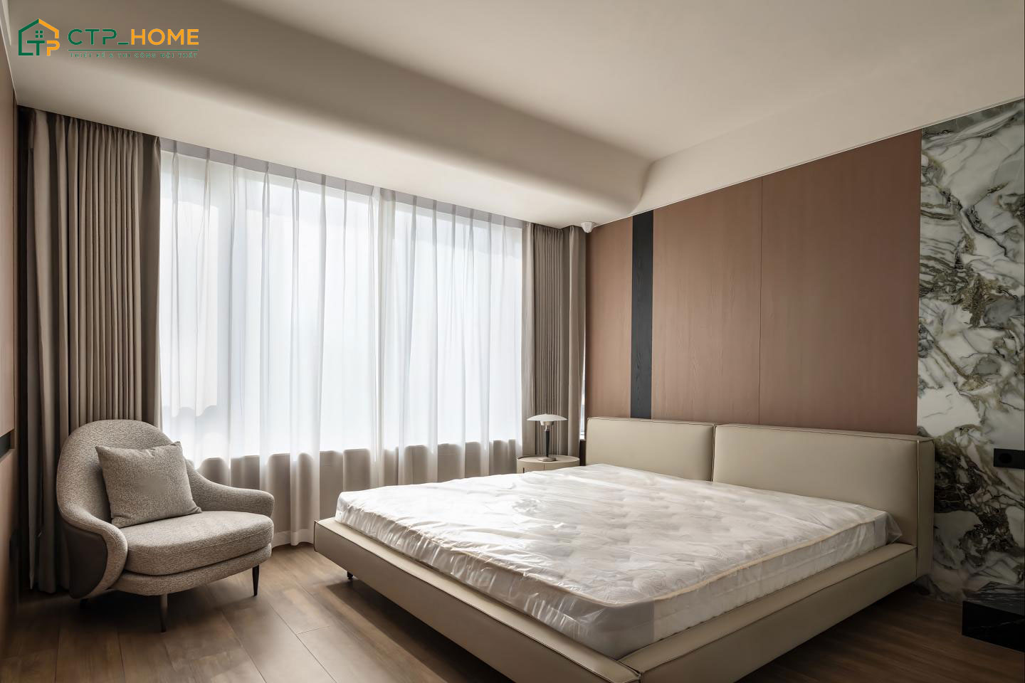 Thiết kế nội thất phòng ngủ phụ với đầy đủ các thiết bị tiện nghi cơ bản đáp ứng nhu cầu nghỉ dưỡng