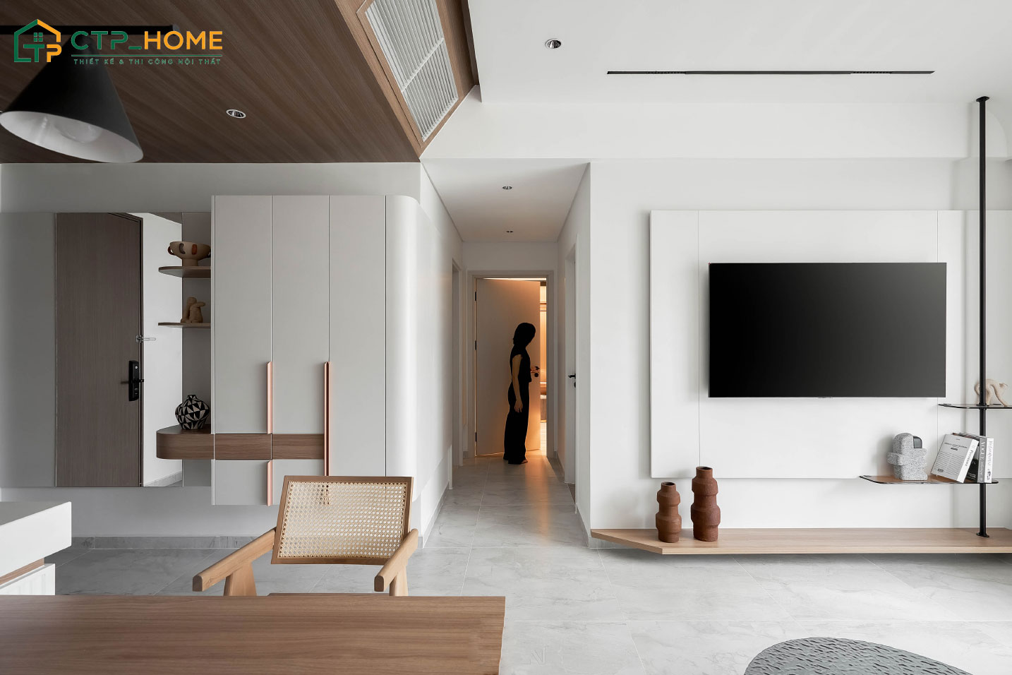 Phong cách thiết kế nội thất giá rẻ tối giản tạo cảm giác thông thoáng và dễ chịu