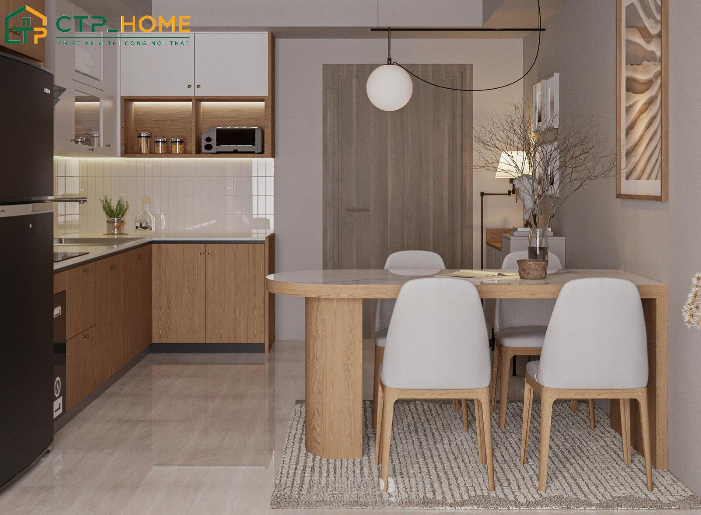 Sử dụng nội thất thông minh là giải pháp lý tưởng khi thiết kế nội thất chung cư 1 phòng ngủ 35m2