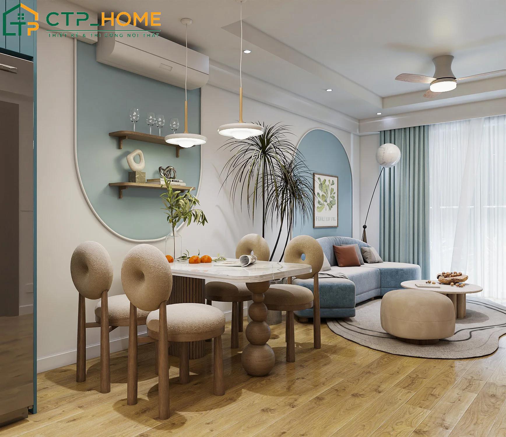 CTP Home tự hào là đơn vị chuyên thiết kế thi công nội thất chung cư 1 phòng ngủ chuyên nghiệp và uy tín