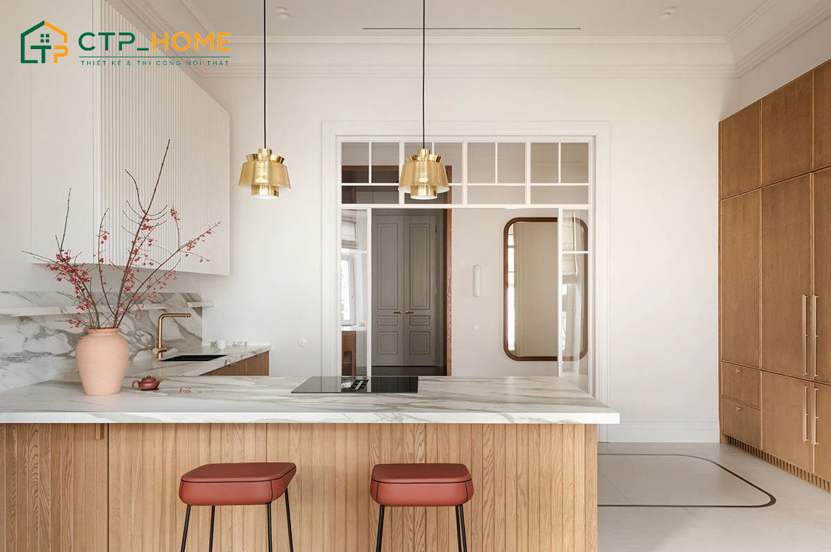 Mẫu thiết kế nội thất chung cư 2 phòng ngủ Japandi được rất nhiều gia đình trẻ ưa chuộng