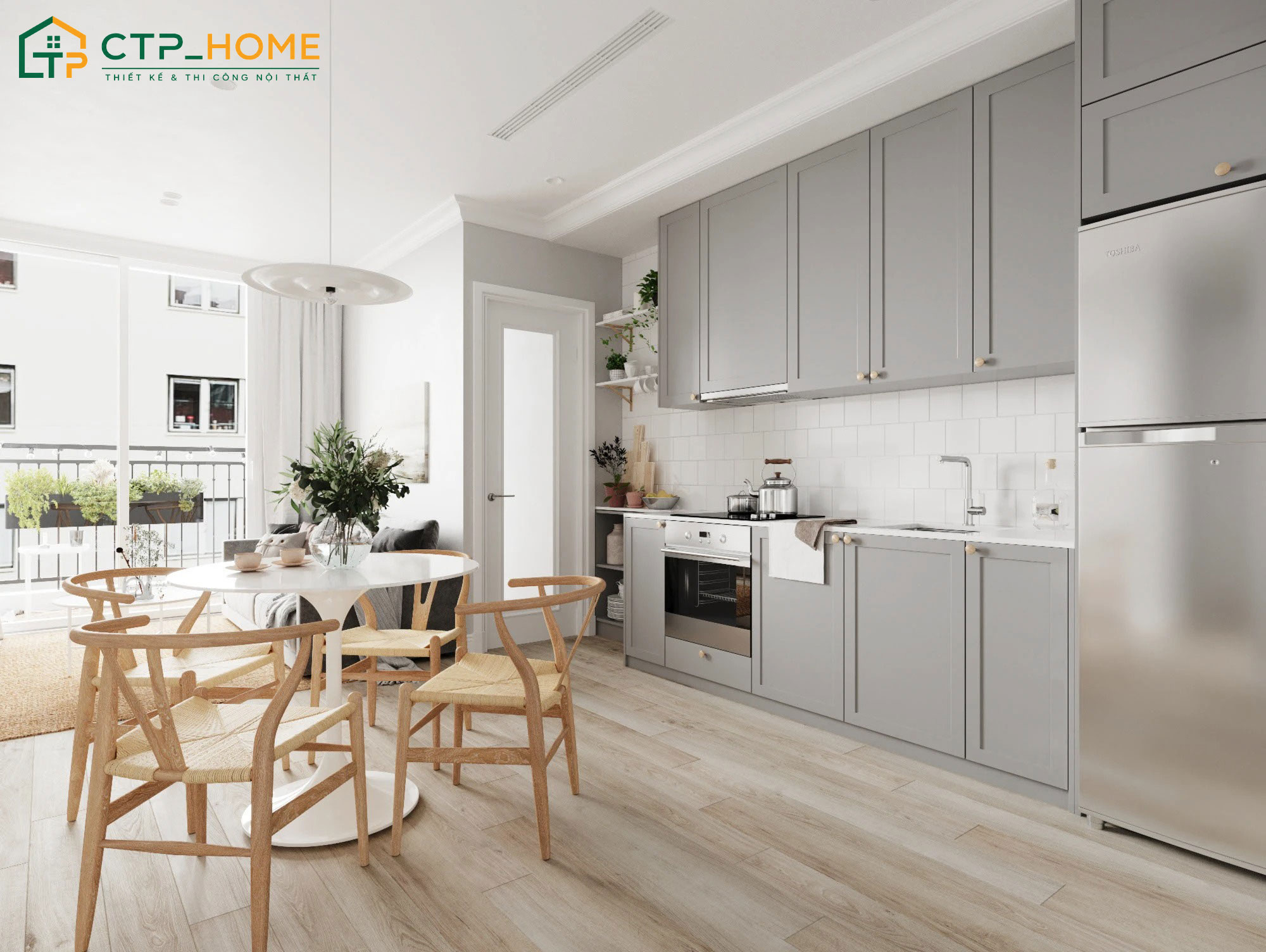 Mẫu thiết kế nội thất chung cư 2 phòng ngủ cho thuê với ngân sách đầu tư hợp lý