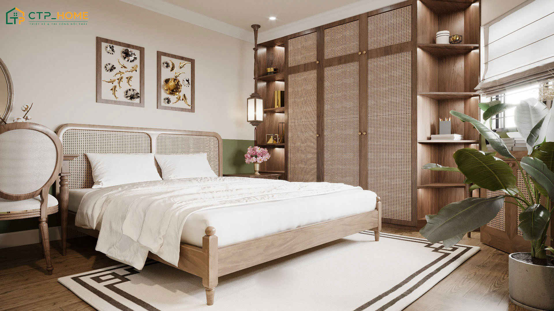 Mẫu thiết kế nội thất nhà phố đẹp với phòng ngủ tối giản và cực chill cho các gia đình trẻ