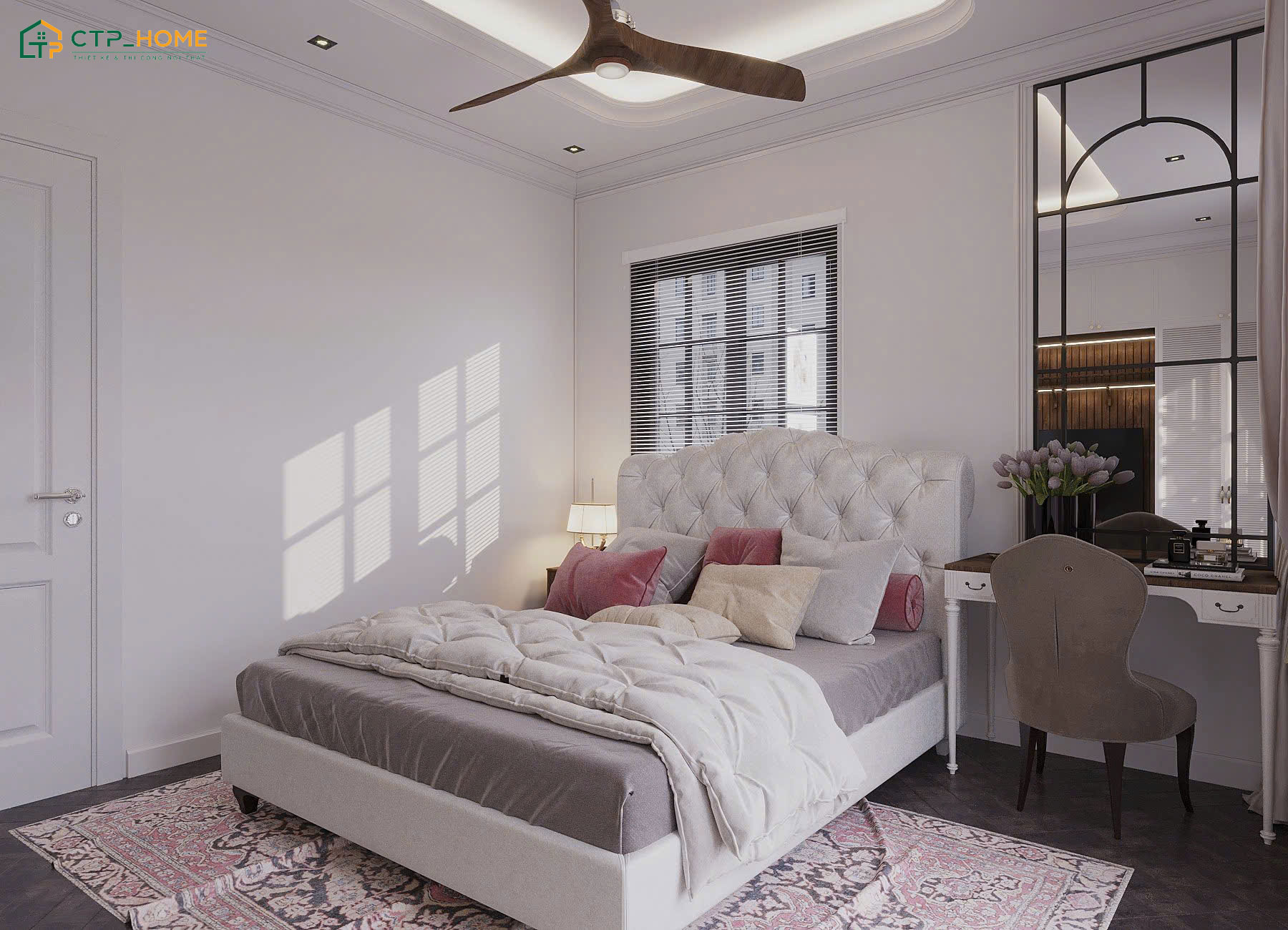 Phòng ngủ cho con gái lớn nhà Anh Lưu được thiết kế theo sở thích riêng