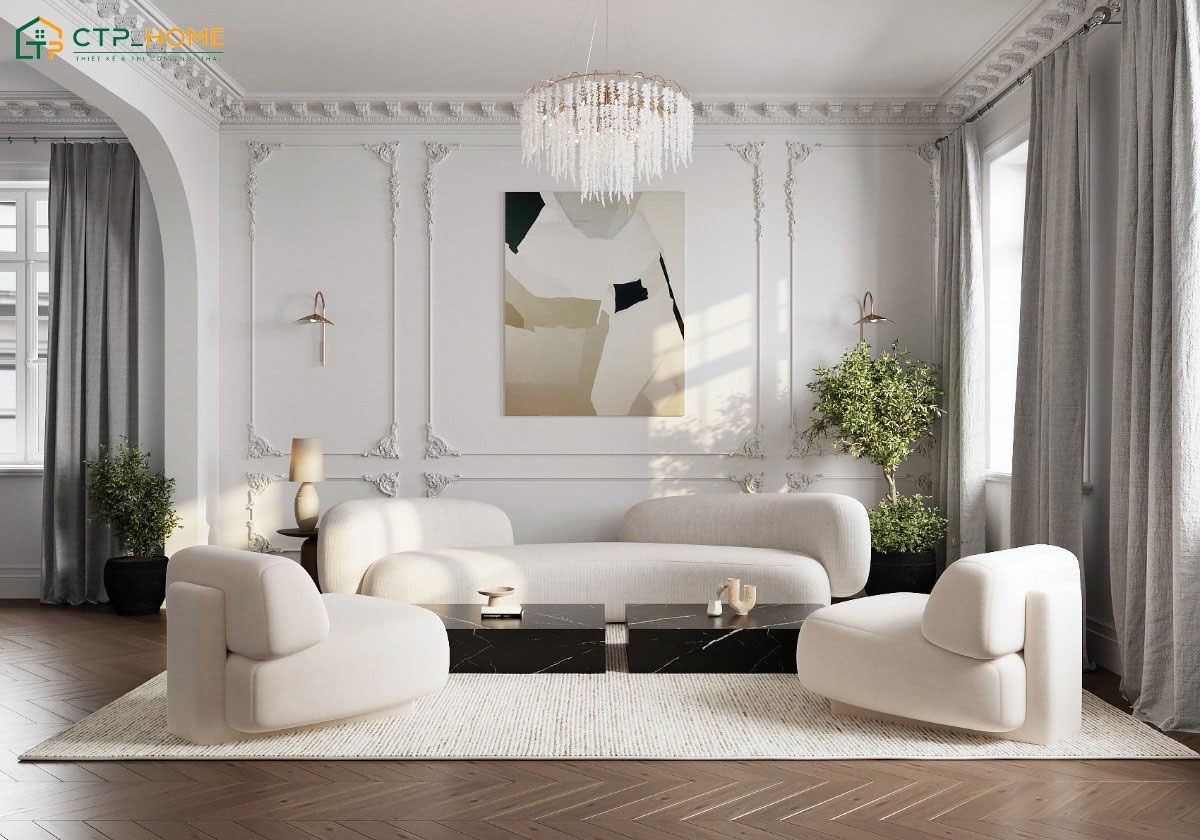 Việc đầu tư thiết kế nội thất phòng khách chỉn chu sẽ giúp nâng cao giá trị thẩm mỹ cho ngôi nhà