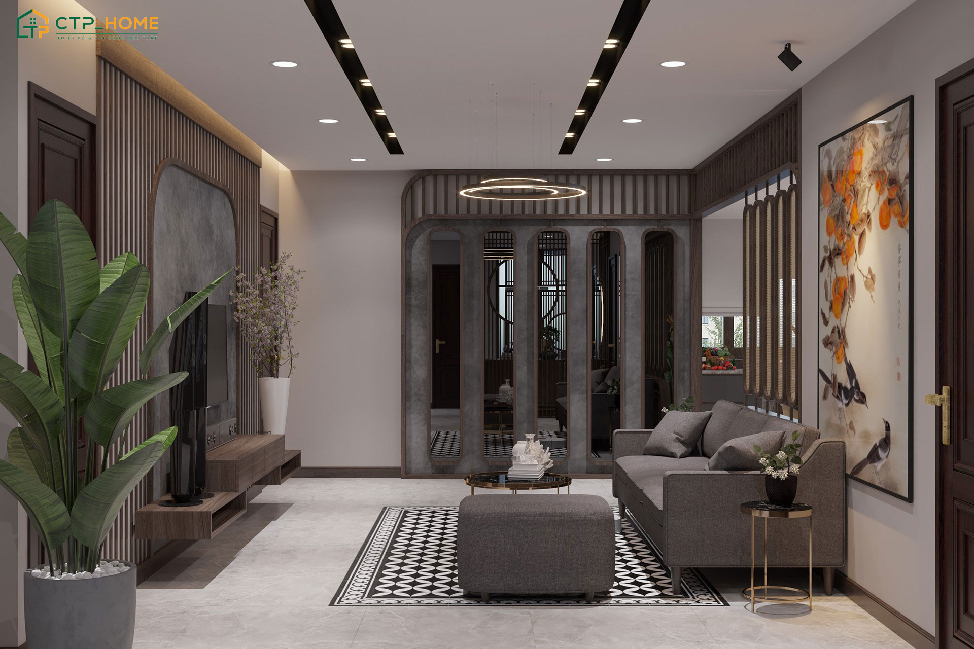 CTP Home ưu tiên thiết kế không gian phòng khách theo nhu cầu sử dụng của gia đình