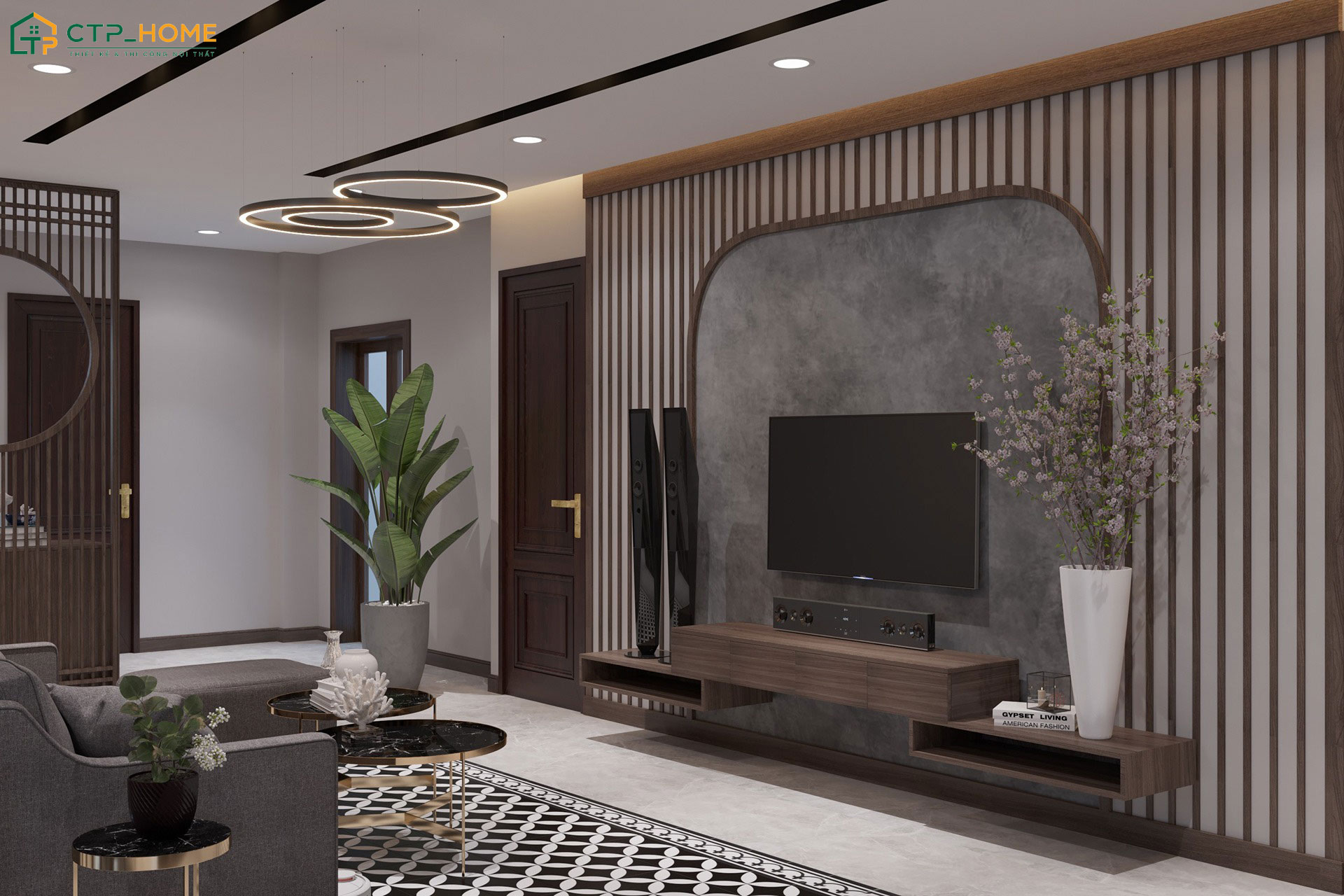 Tông màu mới lạ và đầy phá cách giúp thể hiện cá tính mạnh mẽ của gia chủ