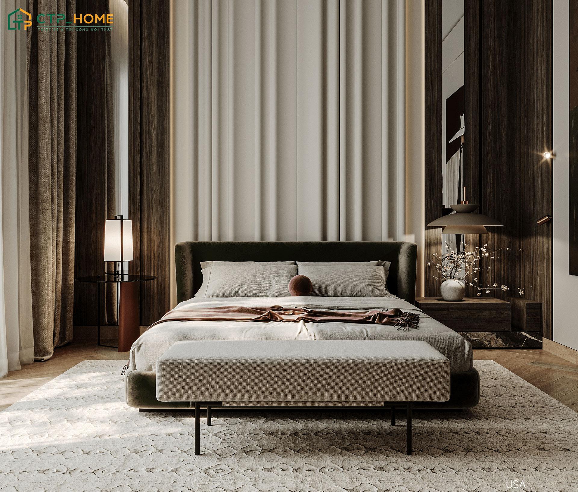 Mẫu thiết kế nội thất phòng ngủ phong cách Luxury sẽ hướng tới nét đẹp của dấu ấn cá nhân