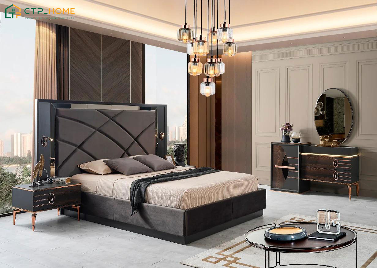 Các kiểu phòng ngủ đẹp sang trọng sẽ sử dụng nội thất thông minh kết hợp với vật liệu cao cấp