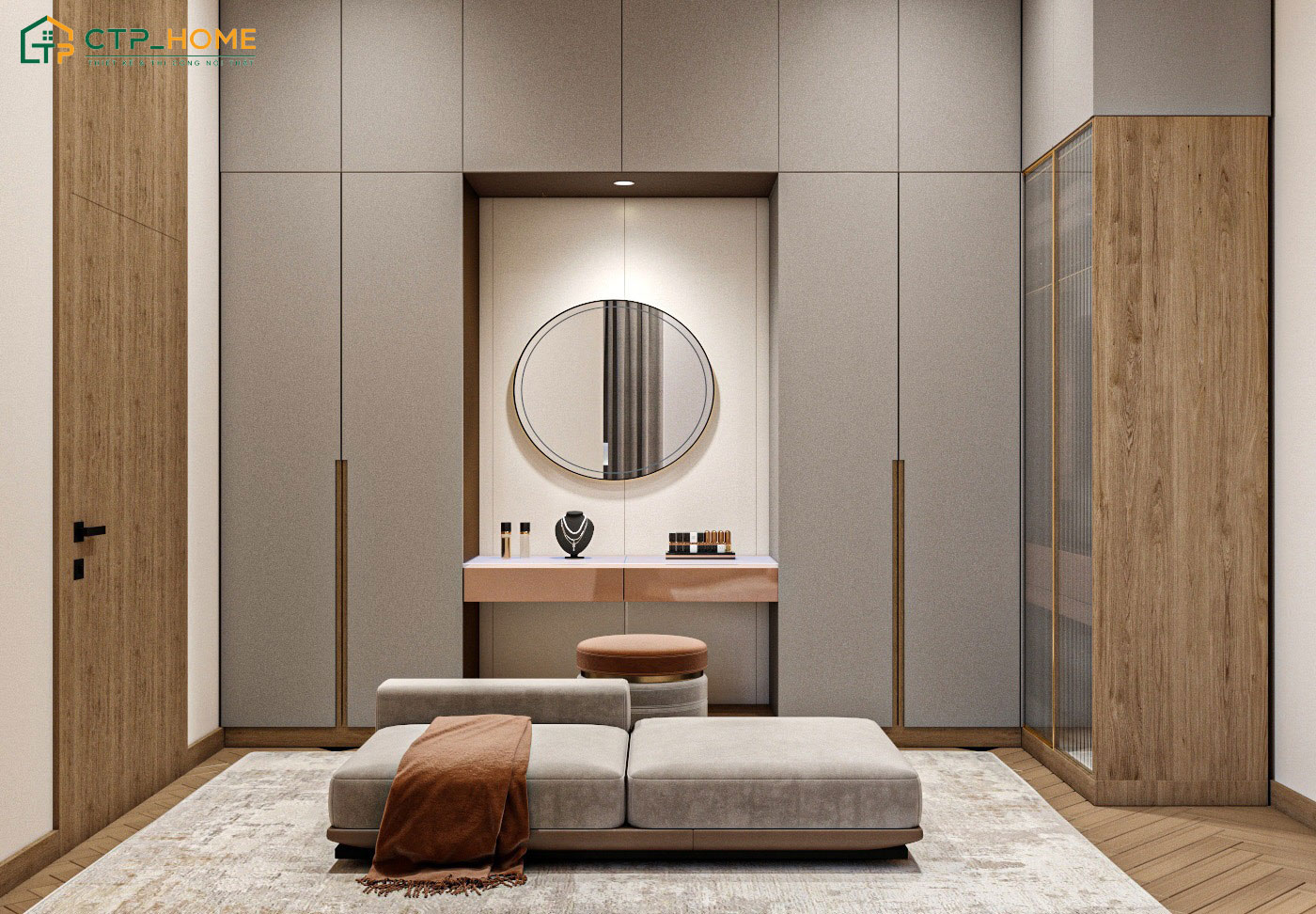 Không gian phòng ngủ hiện đại sẽ được trang bị đầy đủ các tiện ích cơ bản