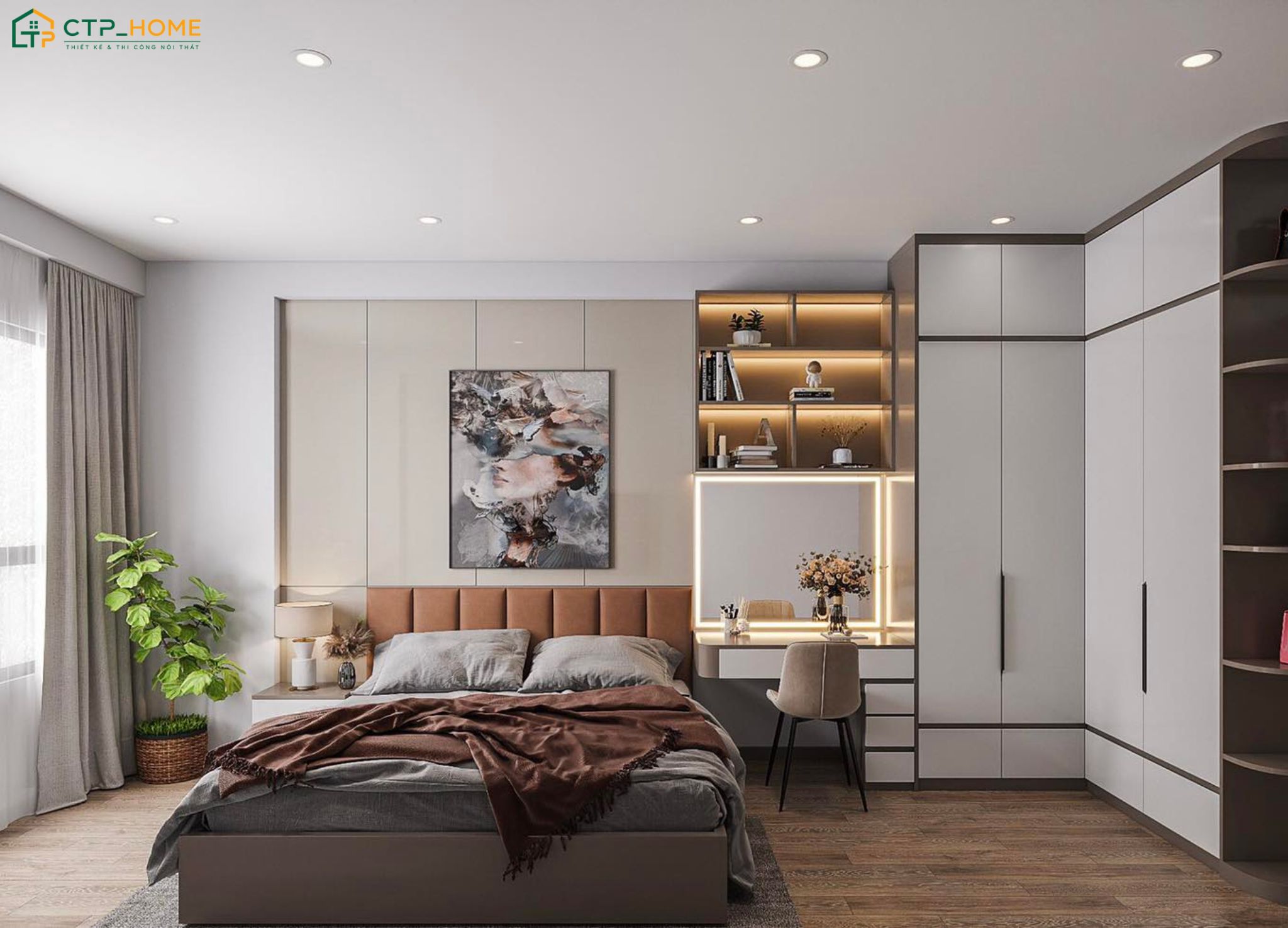 Xu hướng sống xanh đang ngày càng được ưa chuộng khi thiết kế nội thất phòng ngủ