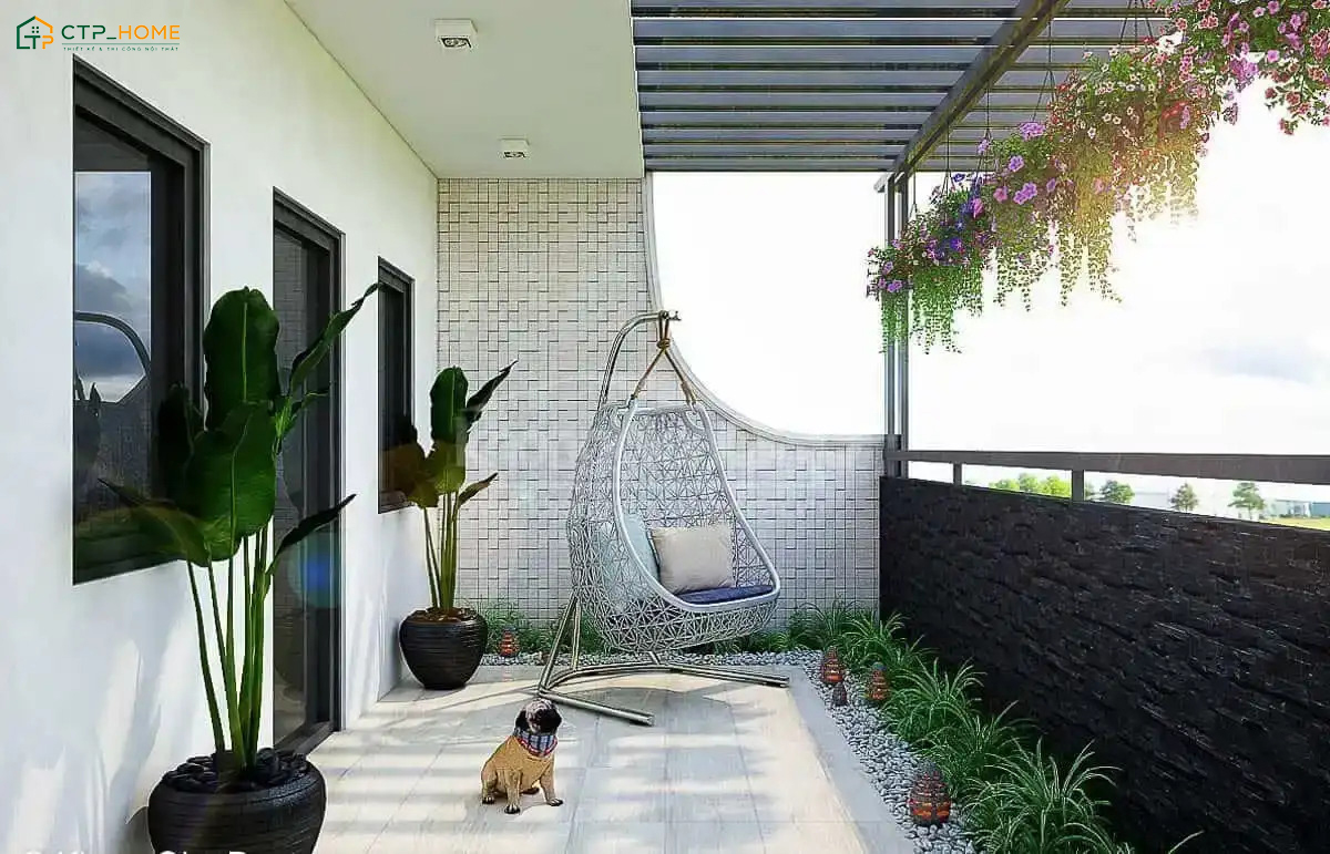 Gia chủ có thể kết hợp thêm bàn trà hoặc ghế lười để tăng tính thẩm mỹ