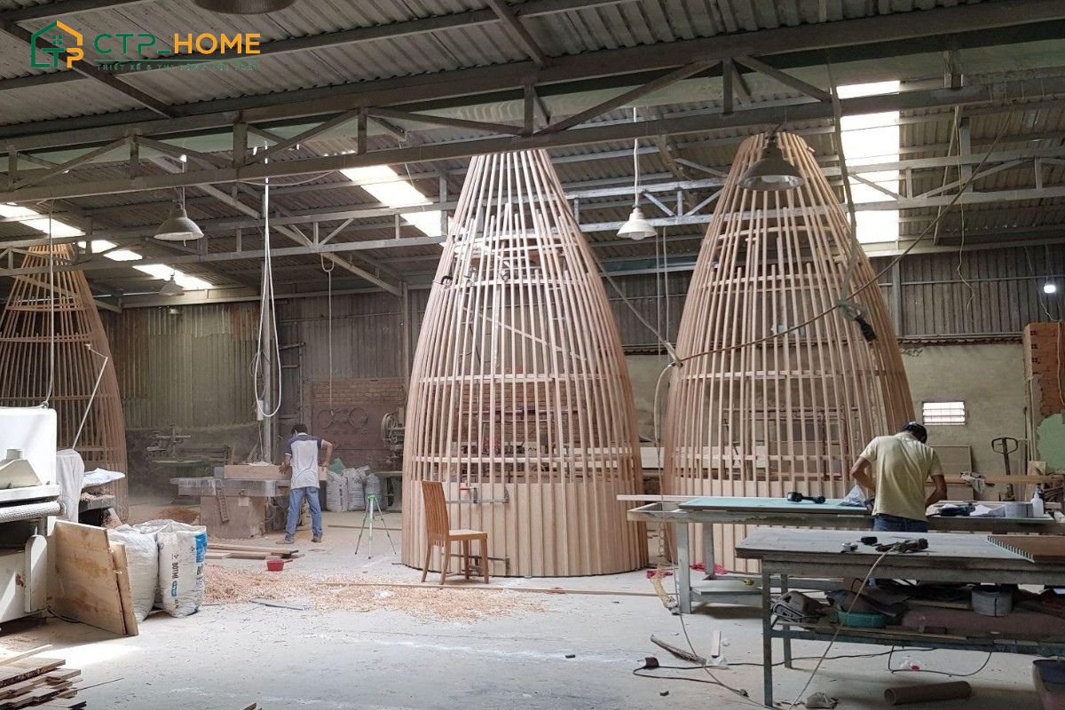 Xưởng sản xuất hiện đại với diện tích lên tới 1500m2
