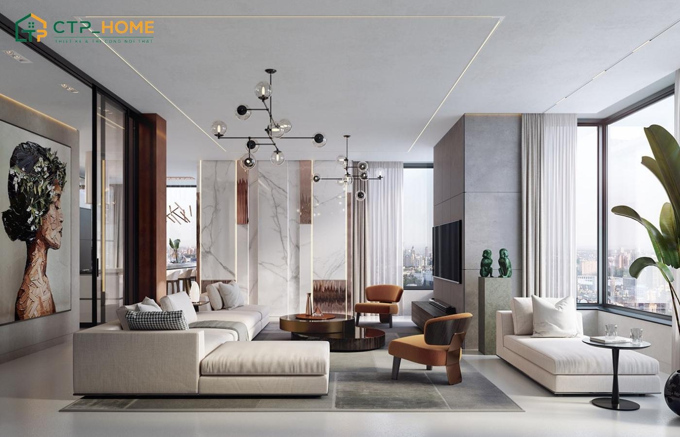 Các chất liệu nội thất có độ bền cao được ưa chuộng như gỗ, kính, đá nhân tạo