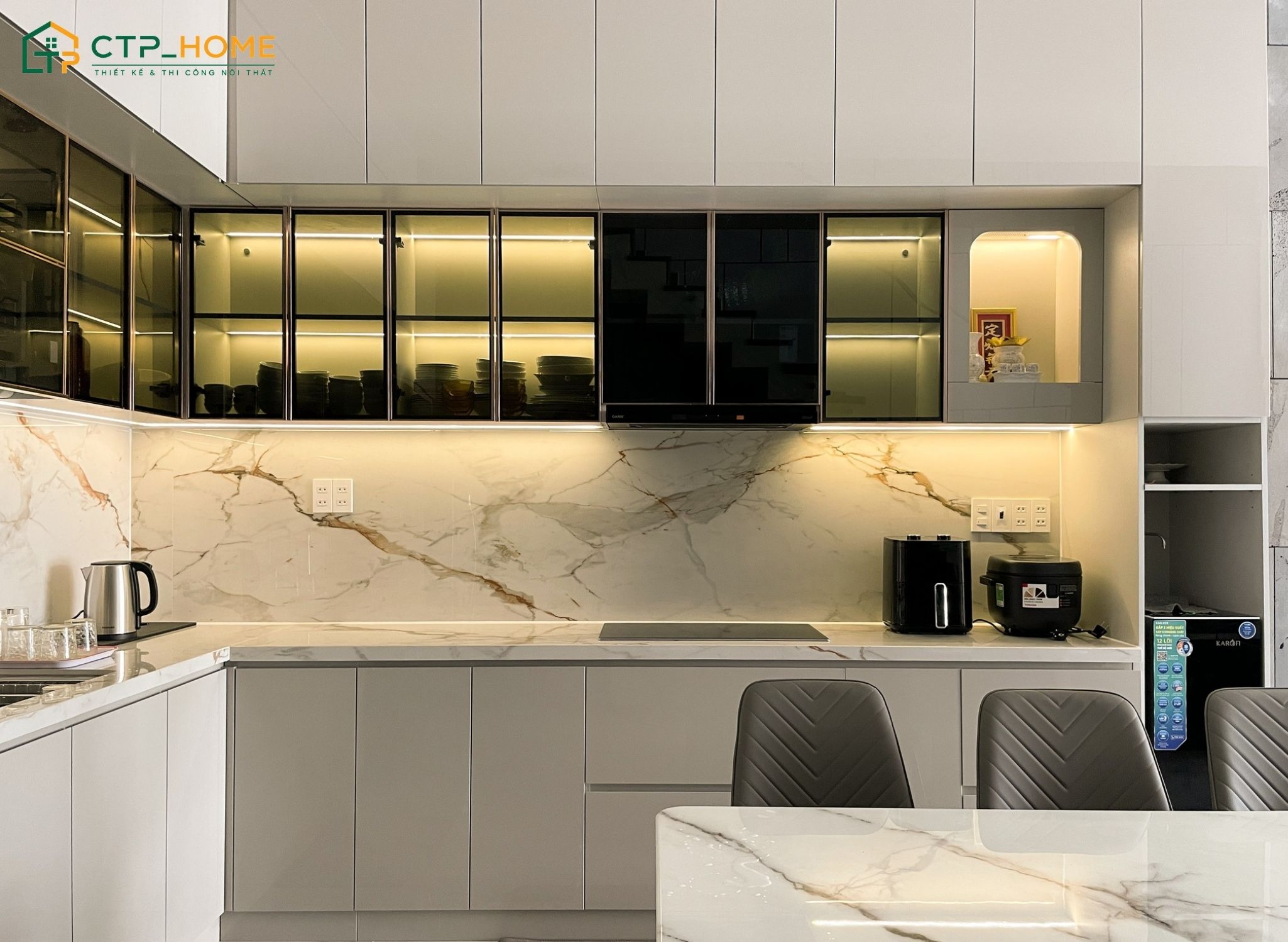 CTP Home chuyên thi công nội thất theo yêu cầu với hạng mục phòng bếp