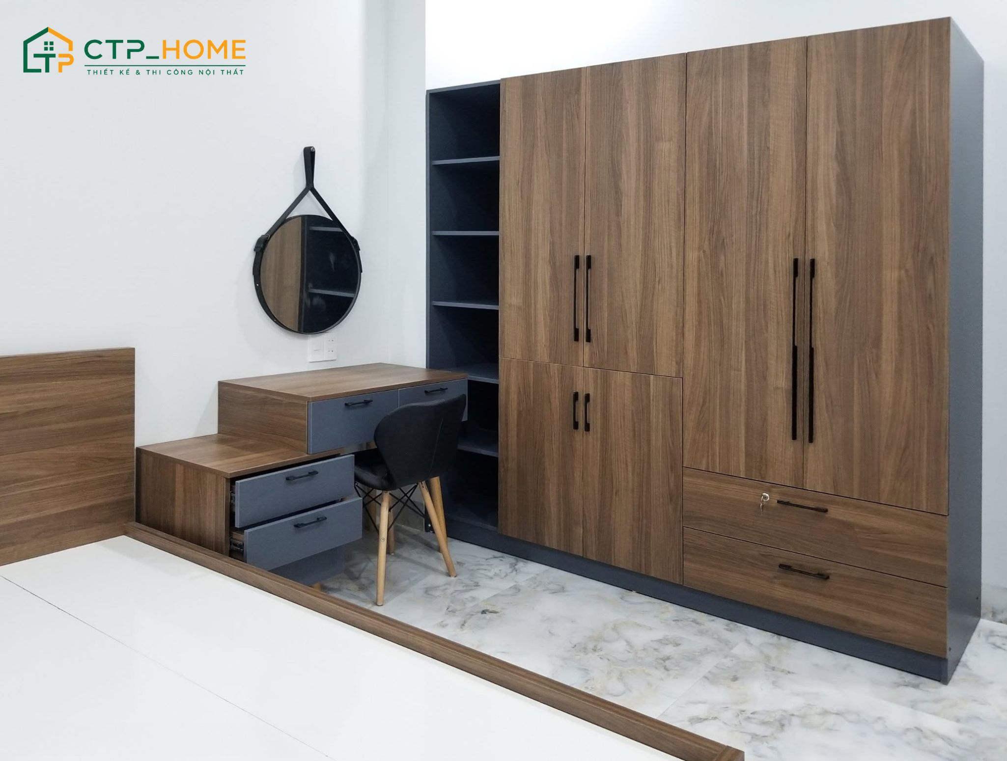 Thi công nội thất nhà chung cư bám sát thiết kế, cam kết giống phối cảnh đến 99%