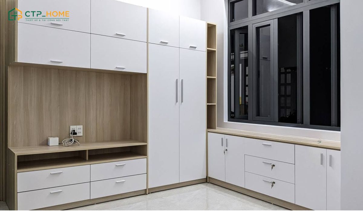 Lắp đặt kệ tivi trong phòng ngủ giúp tăng tính tiện nghi và năng cao trải nghiệm sống