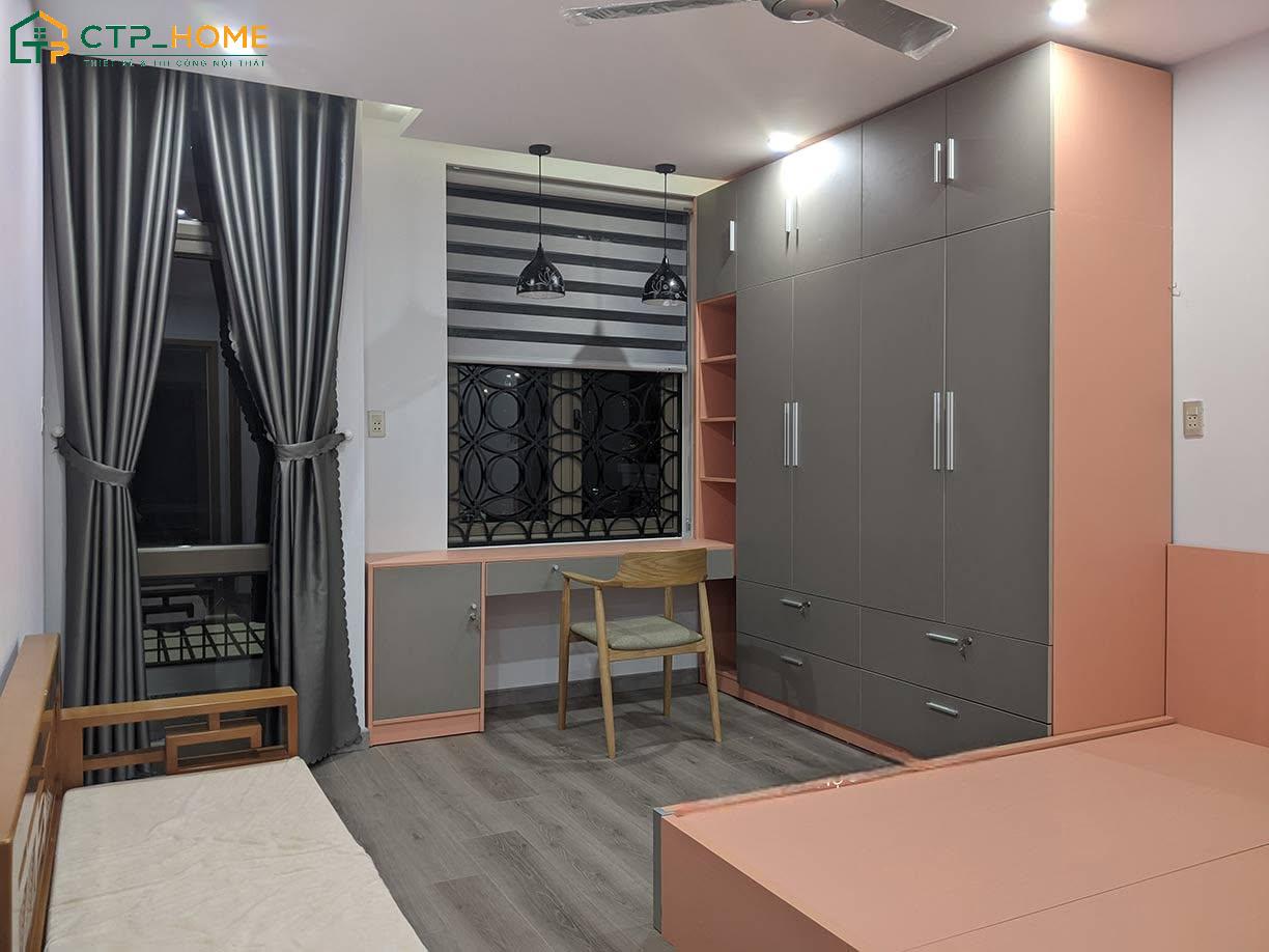Làm phòng ngủ với chất liệu phù hợp giúp nâng cao tính thẩm mỹ của không gian