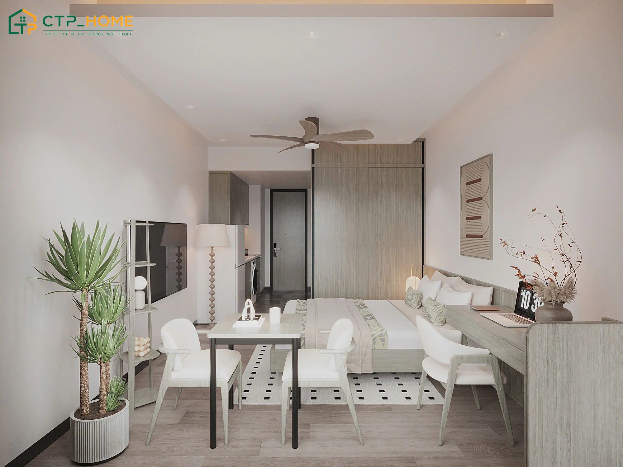 30+ Mẫu thiết kế căn hộ Studio đẹp, tận dụng diện tích 2026