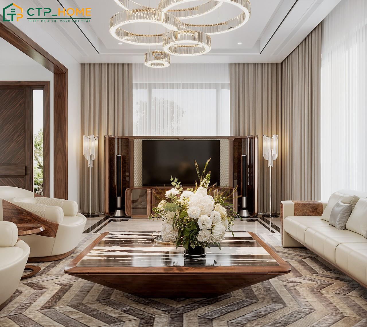 Mẫu dự án thiết kế nội thất nhà biệt thự hiện đại tại Quận 2 do CTP Home thực hiện
