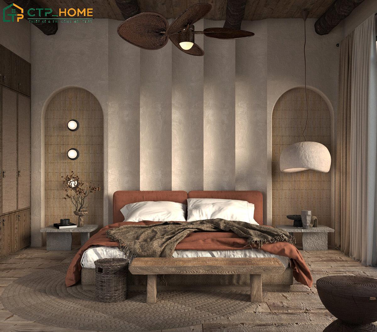 Phong cách Wabi Sabi mang đến cảm giác yên bình nhờ nội thất được làm từ chất liệu tự nhiên