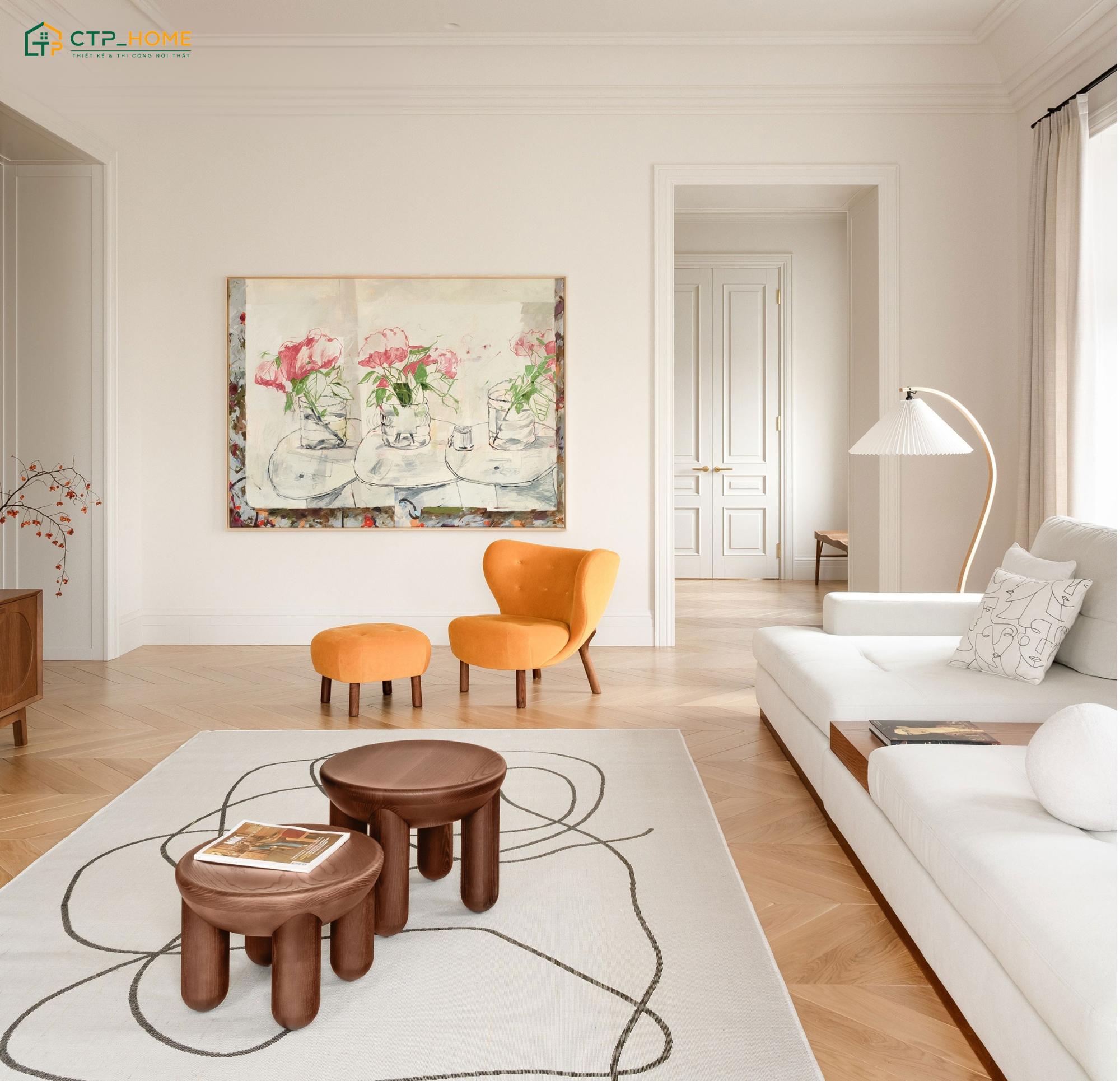 Mẫu decor chung cư 2 phòng ngủ phong cách Japandi sẽ loại bỏ hết các chi tiết rườm rà