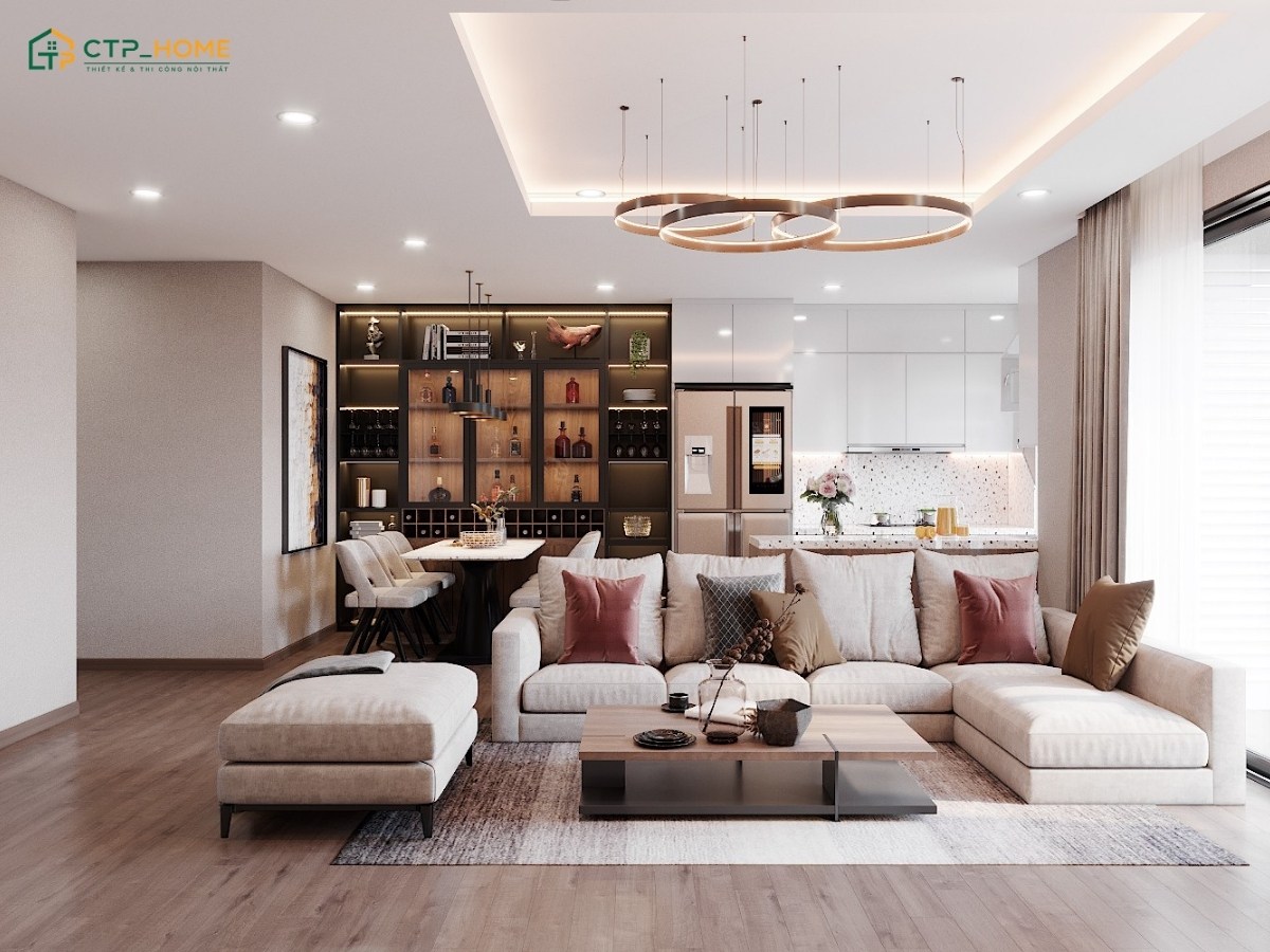 Thiết kế chung cư với nội thất sang trọng giúp nâng cao giá trị bất động sản