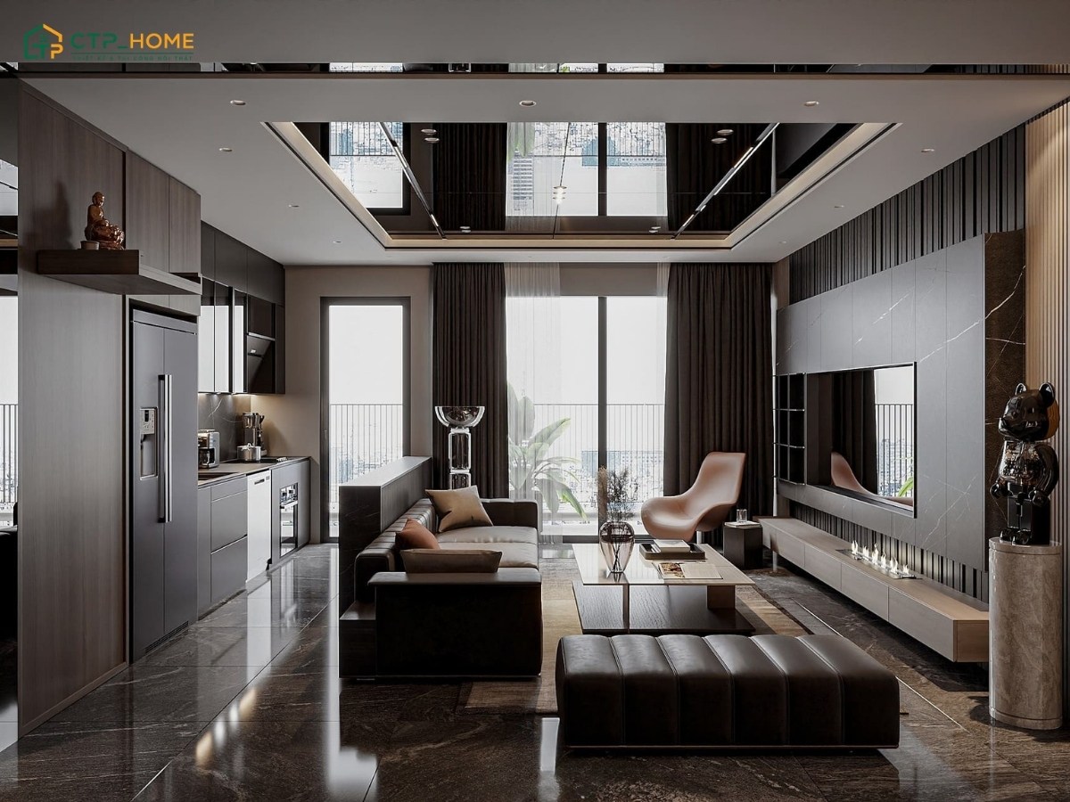 Mẫu dự án thiết kế căn hộ cao cấp cho Anh Tuấn tại Vinhomes Central Park