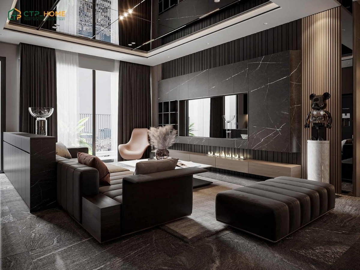 CTP Home đã thiết kế chung cư cao cấp của Anh Tuấn theo phong cách Modern Luxury