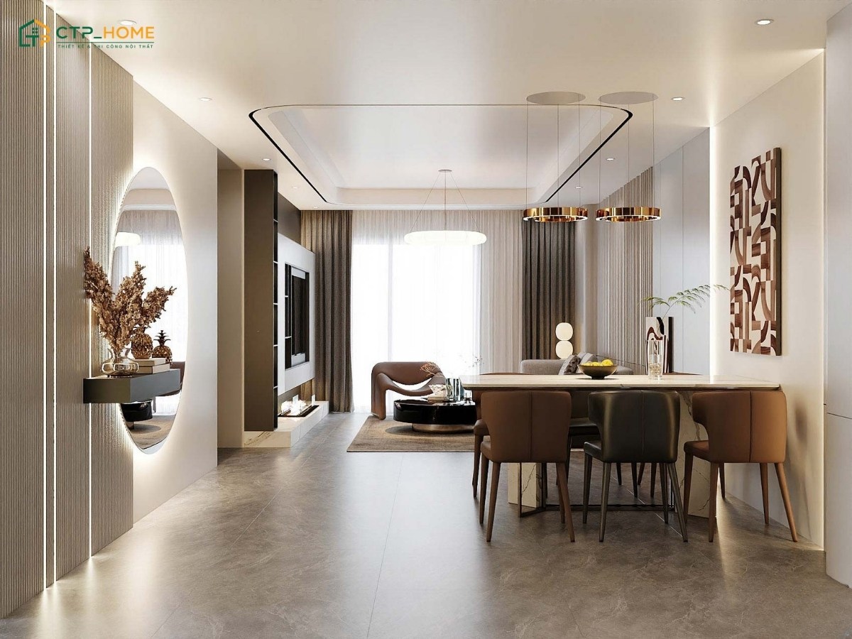 Thiết kế nội thất chung cư rẻ đẹp với cây xanh giúp không gian sống trở nên tươi mát hơn