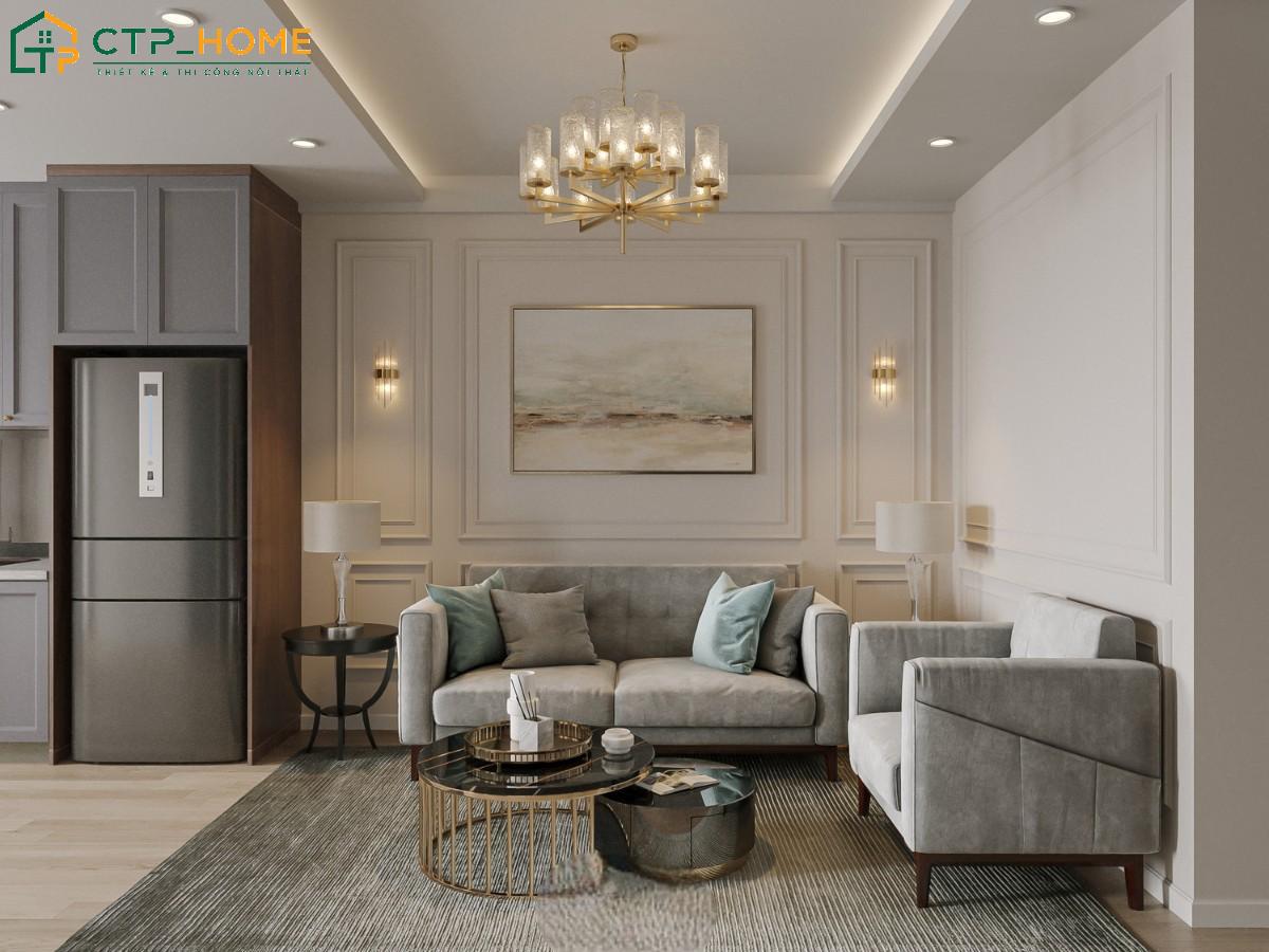Căn chung cư mini trở nên đẹp hơn nhờ sự kết hợp hài hòa giữa ánh sáng và nội thất cao cấp
