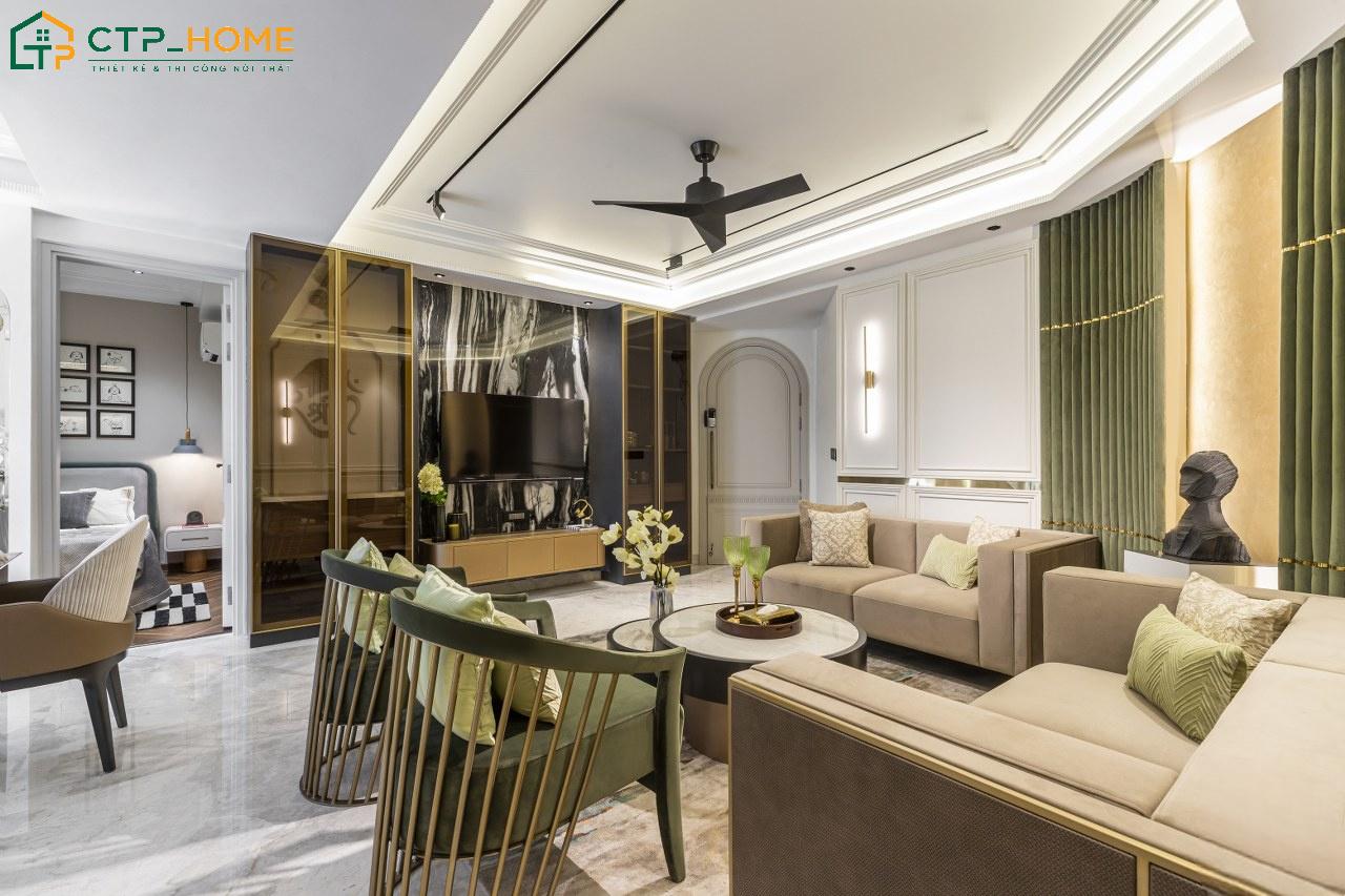 Mẫu thiết kế nội thất chung cư nhỏ tân cổ điển sẽ thể hiện được gu thẩm mỹ của gia chủ
