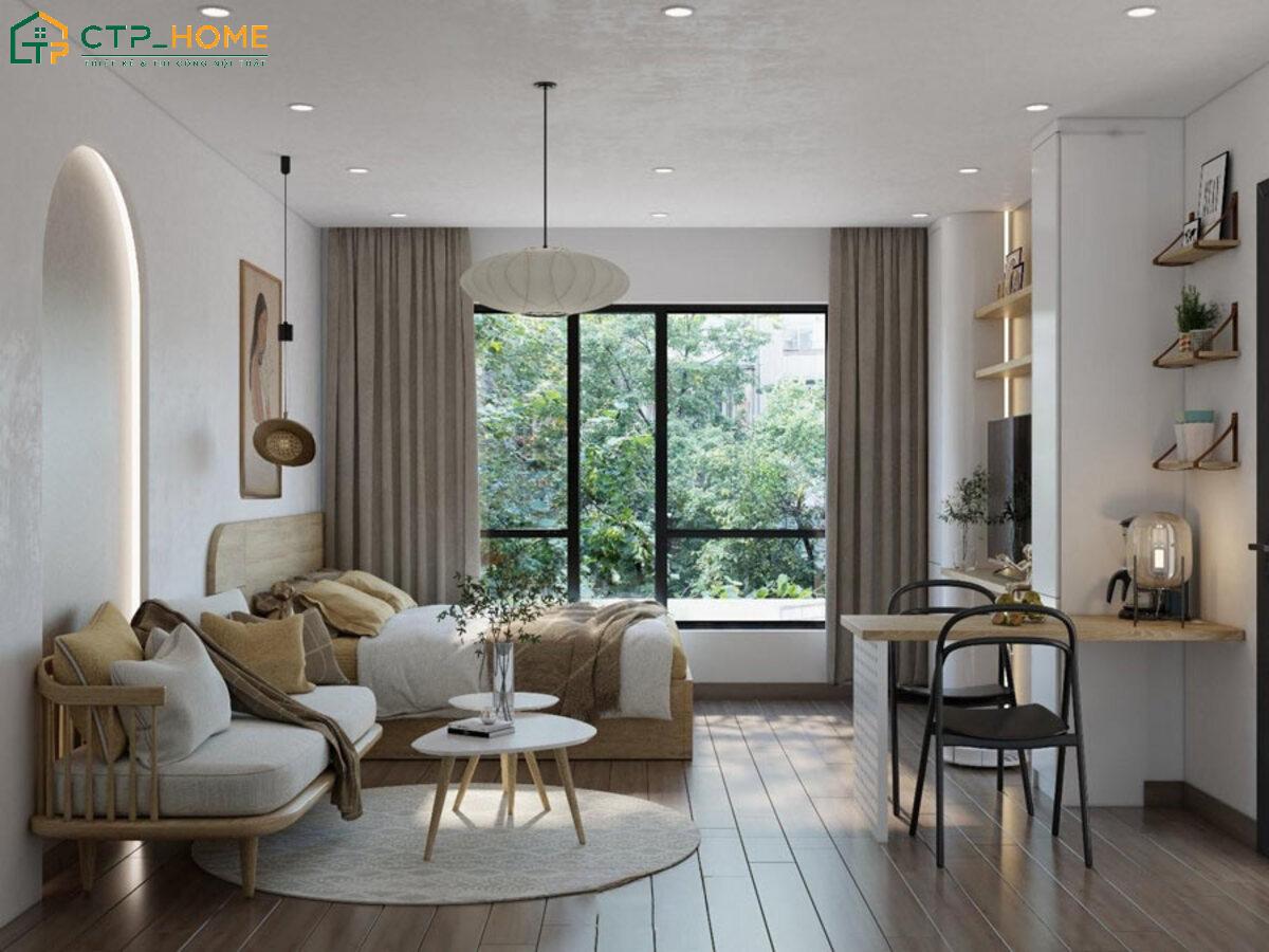Căn hộ mini hiện đại với các giải pháp lưu trữ giúp không gian trở nên gọn gàng hơn