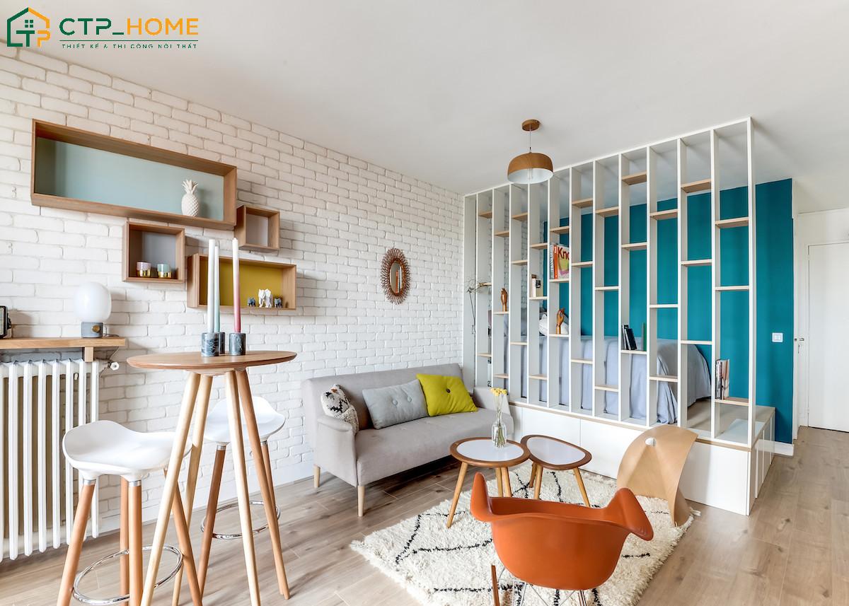 Mẫu thiết kế nội thất căn hộ chung cư nhỏ hiện đại giúp nâng cao giá trị căn hộ, thu hút người thuê